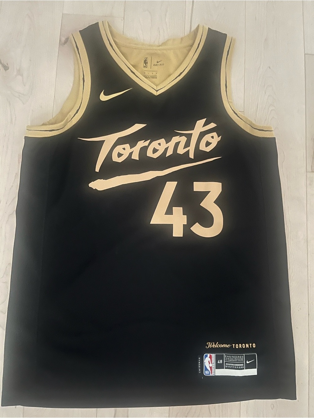 Toronto Raptors Pascal Siakam #43 2020-21 City Jersey (Size 48/Large)